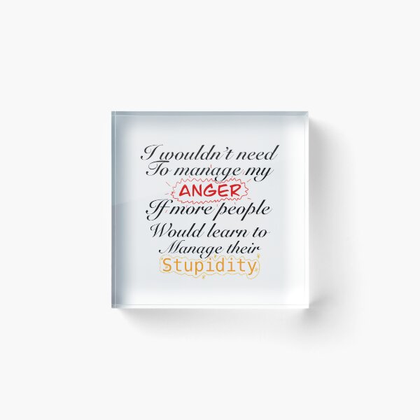 Item preview, Anger management, funny design designed and sold by SezzysScribbles .