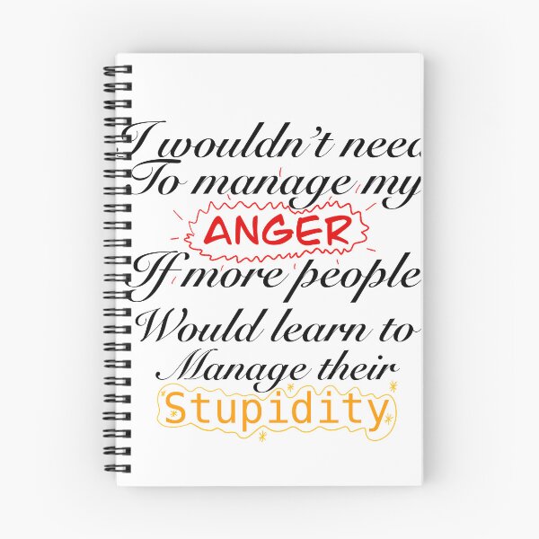 Item preview, Anger management, funny design designed and sold by SezzysScribbles .