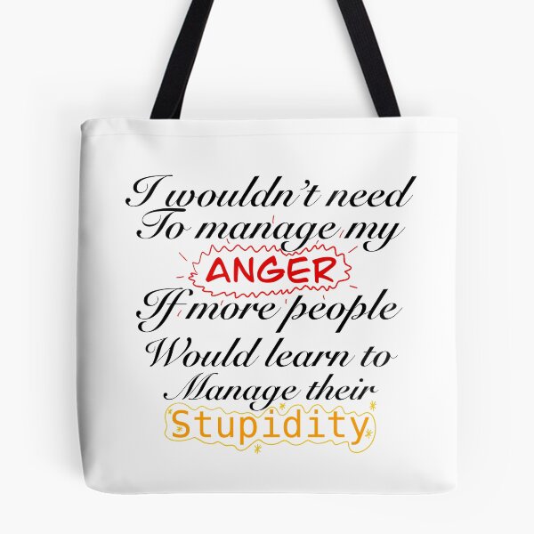 Item preview, Anger management, funny design designed and sold by SezzysScribbles .