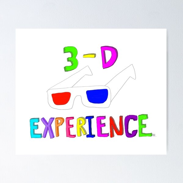 Item preview, '3rd Dimension' 90s 3D Glasses Colorful Cartoon designed and sold by Venus-in-Virgo.
