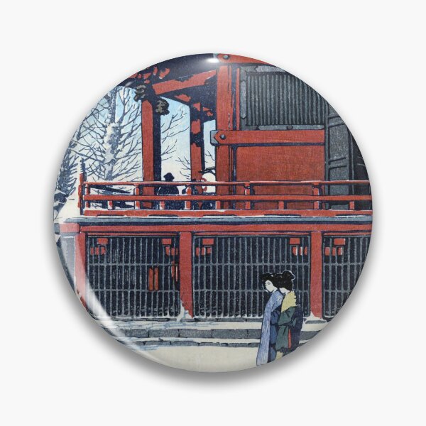 Item preview, Sunshine after Snow at Asakusa Kannon Temple by Kawase Hasui designed and sold by Takeda-art.