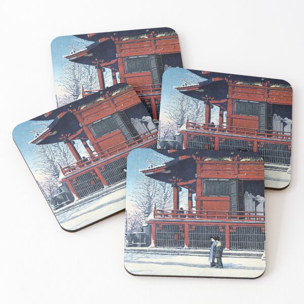 Item preview, Sunshine after Snow at Asakusa Kannon Temple by Kawase Hasui designed and sold by Takeda-art.