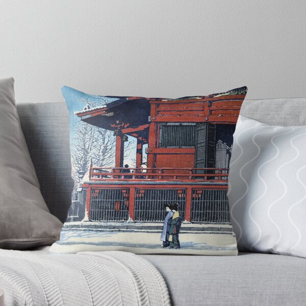 Item preview, Sunshine after Snow at Asakusa Kannon Temple by Kawase Hasui designed and sold by Takeda-art.