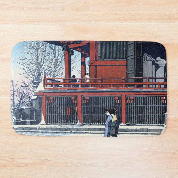 Item preview, Sunshine after Snow at Asakusa Kannon Temple by Kawase Hasui designed and sold by Takeda-art.