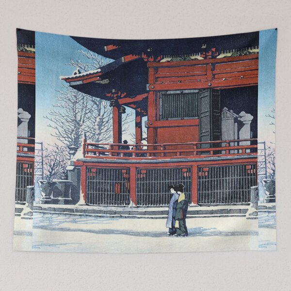 Item preview, Sunshine after Snow at Asakusa Kannon Temple by Kawase Hasui designed and sold by Takeda-art.
