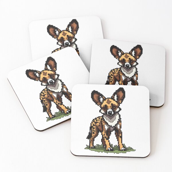 Item preview, Pixel African Wild Dog Vigor designed and sold by NaturePixel.