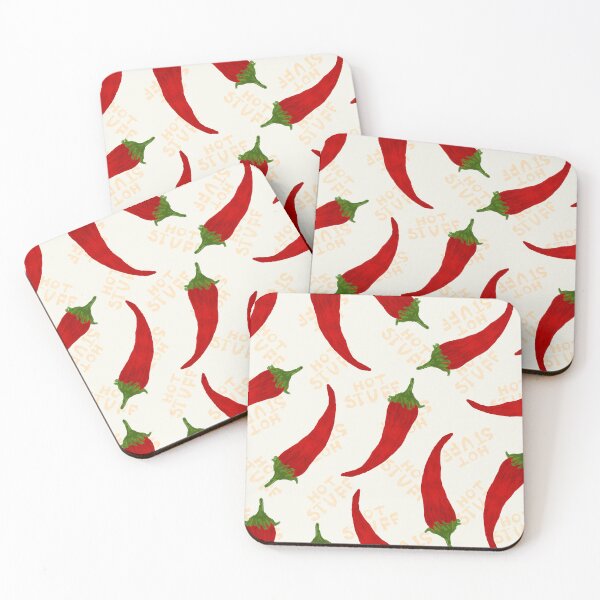 Item preview, Spicy Hot Red Peppers; Red, Green and Beige Color Palette designed and sold by tartagain.