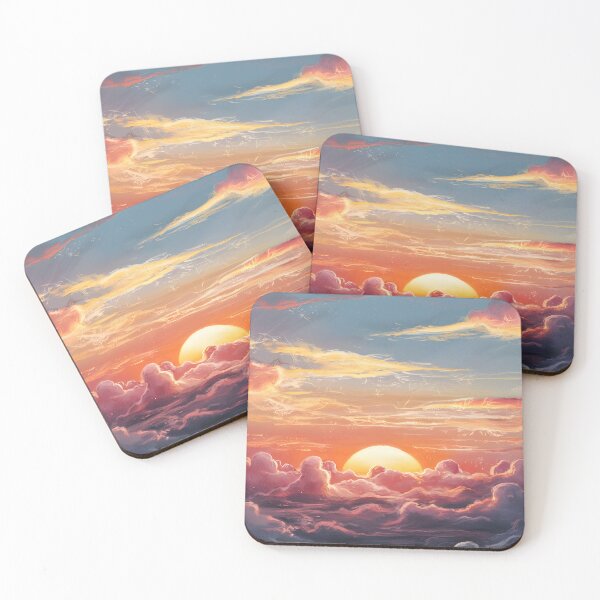 Item preview, Dramatic golden sunset with vibrant clouds designed and sold by TsubakiSakura34.