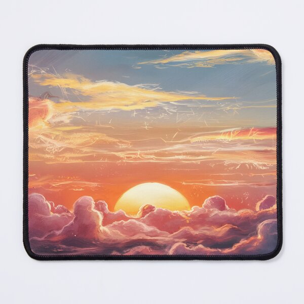 Item preview, Dramatic golden sunset with vibrant clouds designed and sold by TsubakiSakura34.