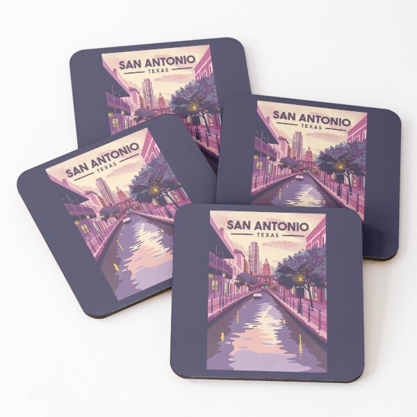 Item preview, A Vintage Travel Art of San Antonio - Texas   designed and sold by GoodOldVintage.