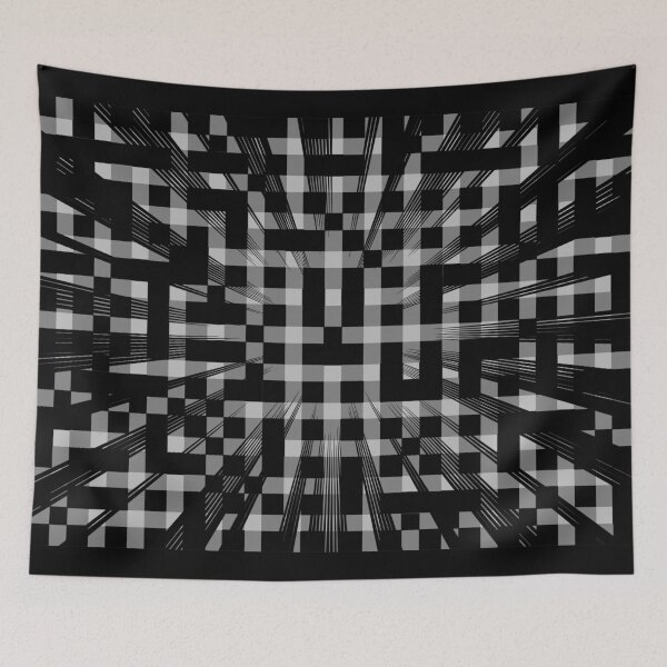 Item preview, Black and white checkerboard pattern designed and sold by wonghong.
