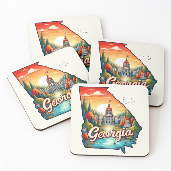 Item preview, GEORGIA United States of America, artistic shape designed and sold by Margival.