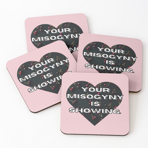 Item preview, Your Misogyny Is Showing – Snarky Anti-Sexist Heart designed and sold by Parasocialite.