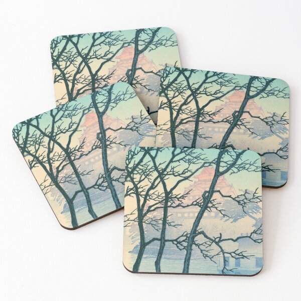 Item preview, Morning at Okayama Castle by Kawase Hasui designed and sold by Takeda-art.