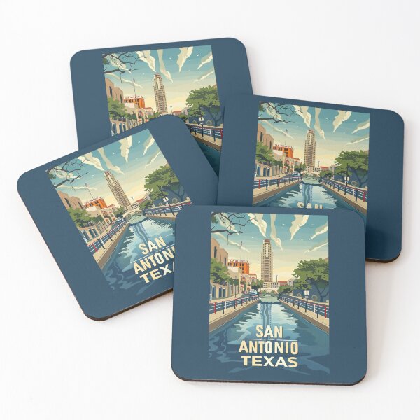 Item preview, A Vintage Travel Art of San Antonio - Texas   designed and sold by GoodOldVintage.