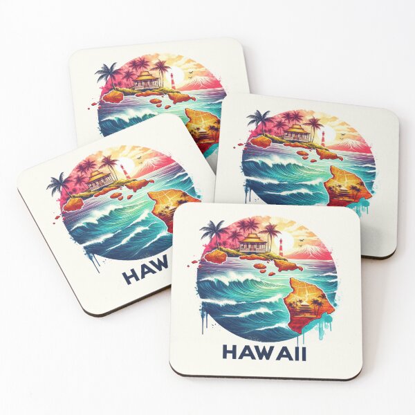 Item preview, HAWAII United States of America, artistic shape designed and sold by Margival.