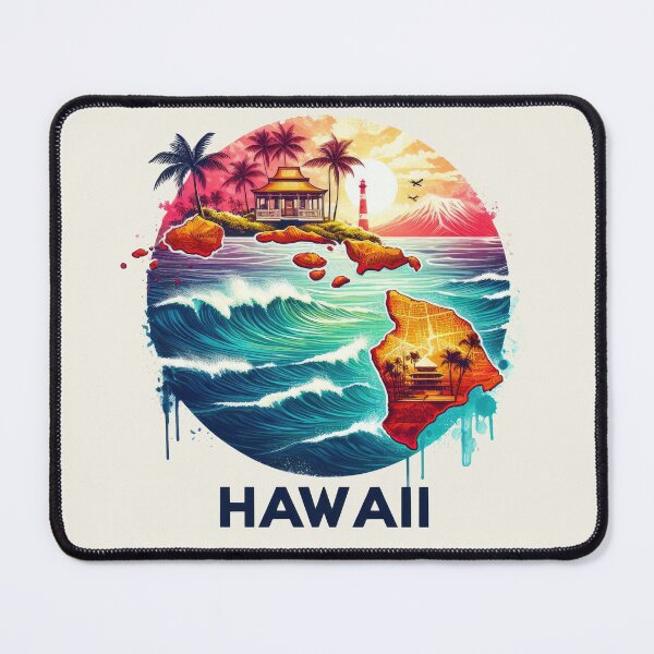 Item preview, HAWAII United States of America, artistic shape designed and sold by Margival.