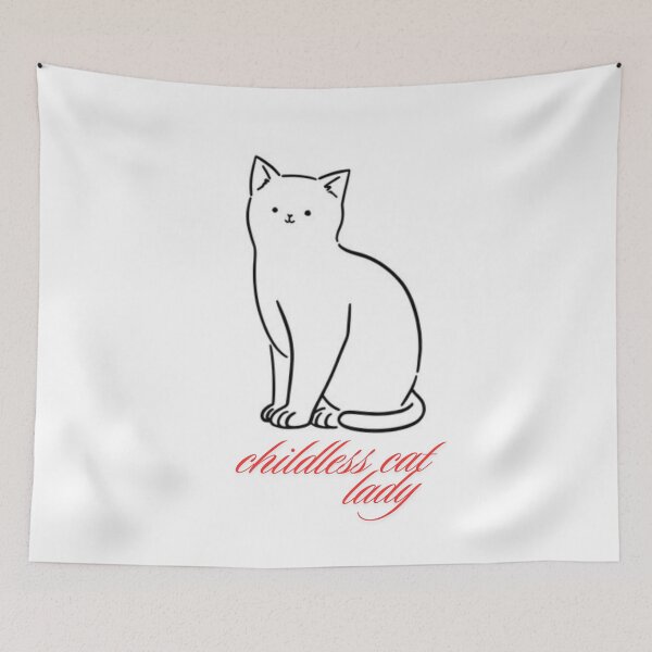 Item preview, childless cat lady designed and sold by sisira gunarathna.