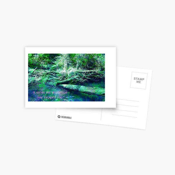 Disappointment - Green, Blue Postcard