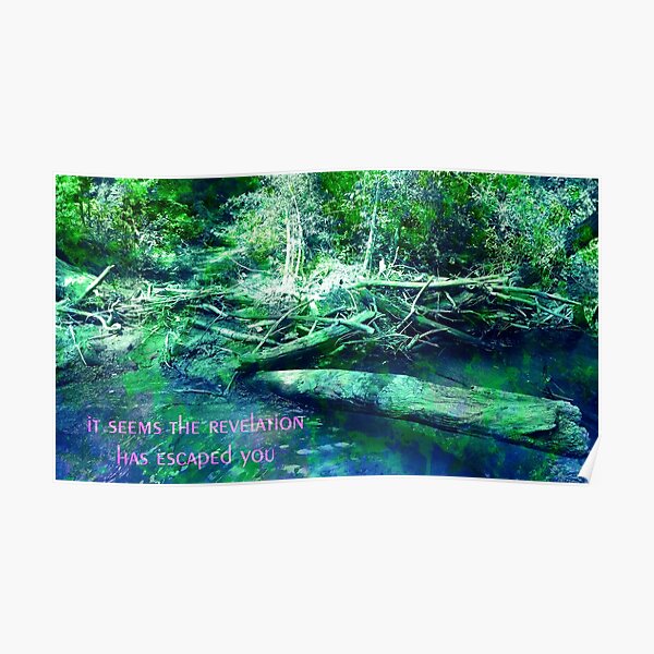 Disappointment - Green, Blue Poster