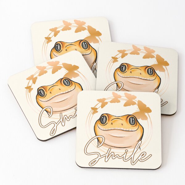 Item preview, Leopard Gecko Smile Cute Design designed and sold by BeataY6Art.