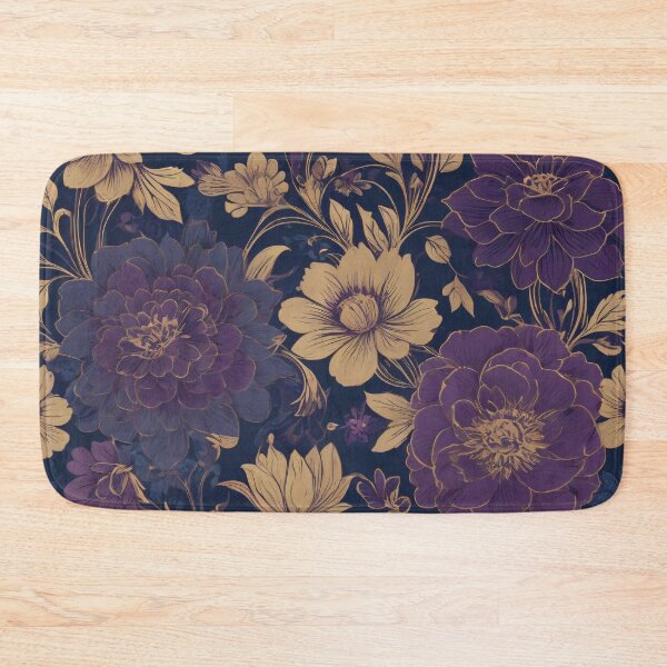 Aperçu de l'œuvre Motif floral complexe violet créée et vendue par SeamPix.