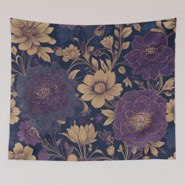Item preview, Purple Intricate Floral Pattern designed and sold by SeamPix.