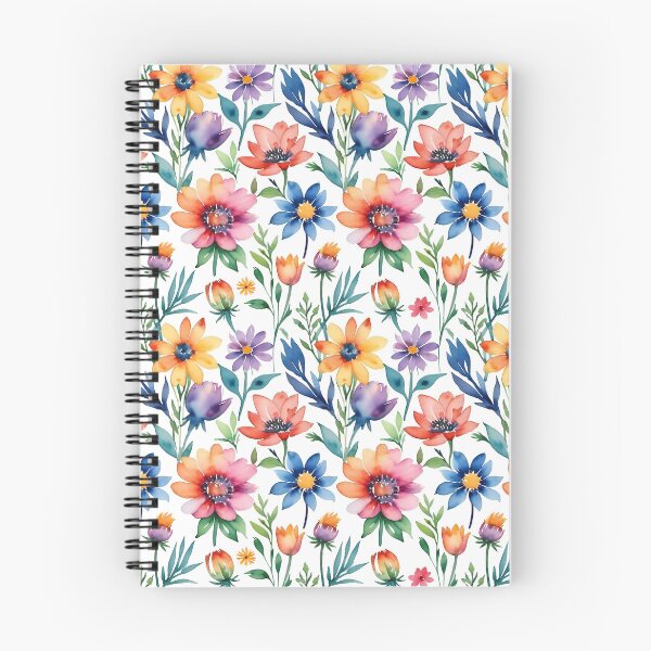 Item preview, Retro watercolor flowers Garden  designed and sold by Charmy Design.