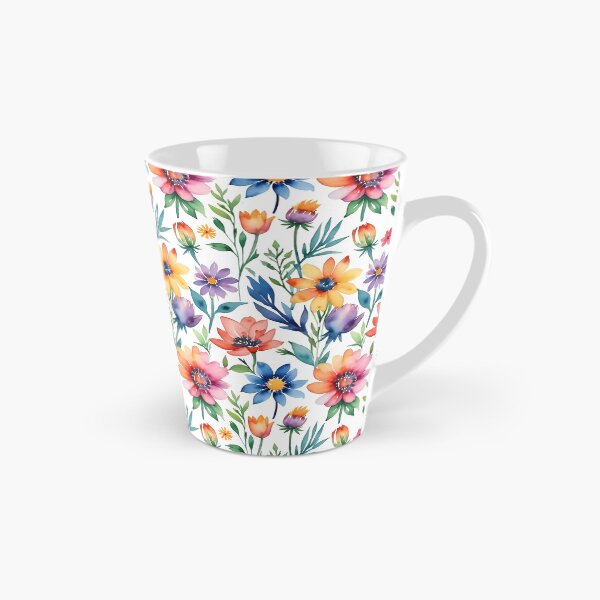 Item preview, Retro watercolor flowers Garden  designed and sold by Charmy Design.
