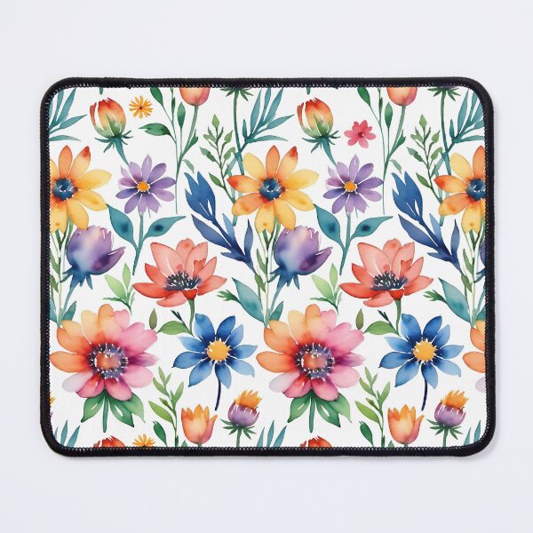 Item preview, Retro watercolor flowers Garden  designed and sold by Charmy Design.