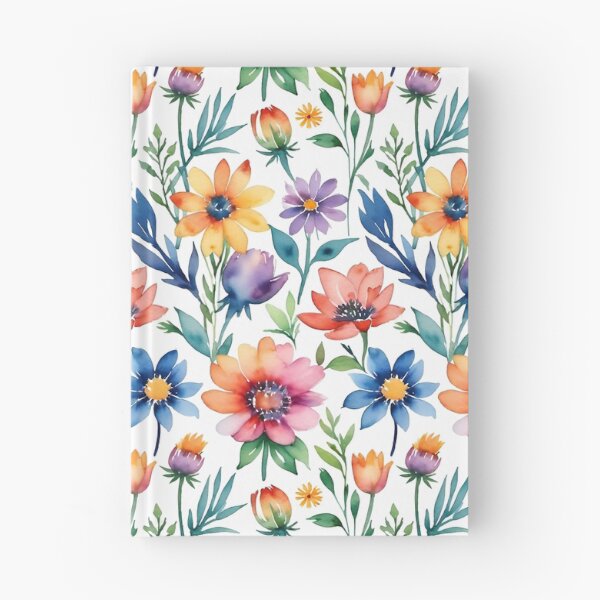 Item preview, Retro watercolor flowers Garden  designed and sold by Charmy Design.