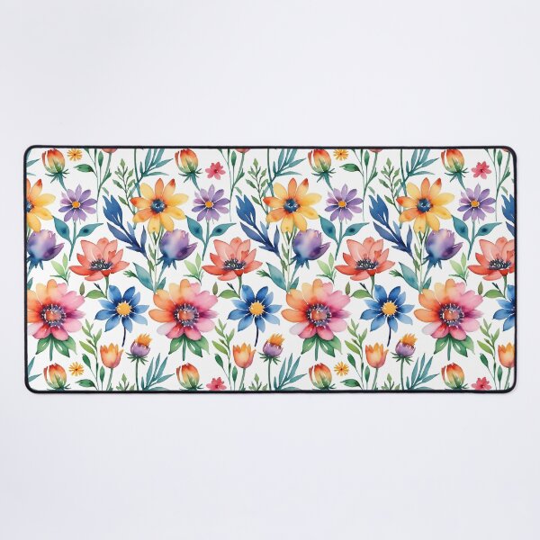 Item preview, Retro watercolor flowers Garden  designed and sold by Charmy Design.