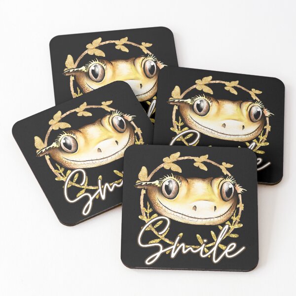 Item preview, Crested Gecko Smile Cute Design designed and sold by BeataY6Art.