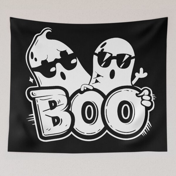 Aperçu de l'œuvre "Fantôme Stylé : Boo !" créée et vendue par Art-Vortex-fr.