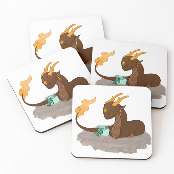 Item preview, Zhongli and Xiao Creatures designed and sold by Dragonkitty11.