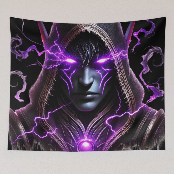 Item preview, Thunderous Hooded Warrior designed and sold by TeslaSt0re.