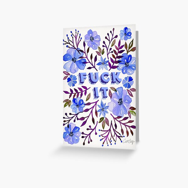 F*ck It – Blueberry Palette Greeting Card