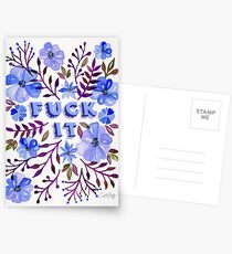 F*ck It – Blueberry Palette Postcards