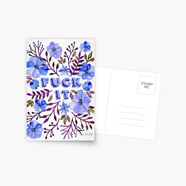 F*ck It – Blueberry Palette Postcard