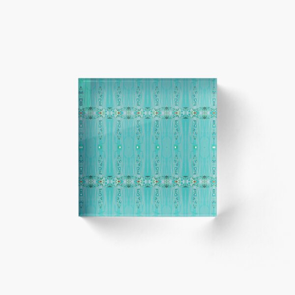 #Pattern, #design, #tracery, #weave, #drawing, #figure, #picture, #illustration Acrylic Block