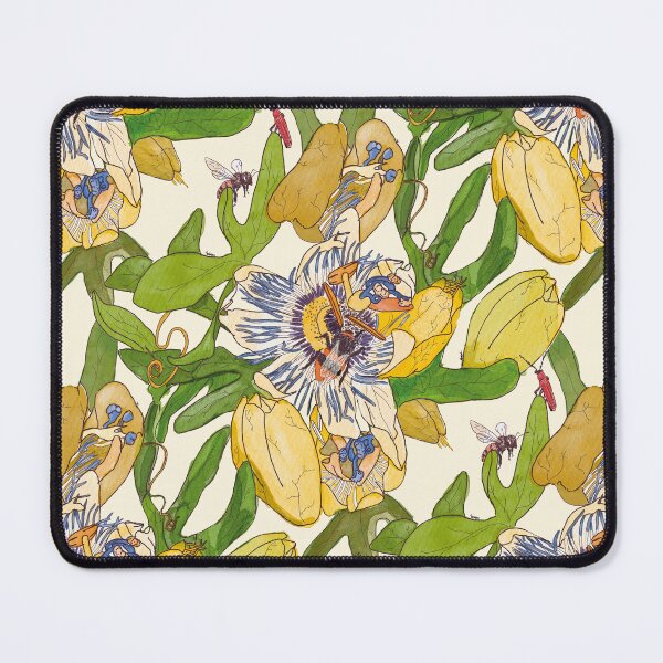 Item preview, Passiflora watercolor pattern designed and sold by CamilleCastanet.