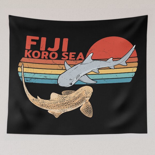 Item preview, Fiji Zebra Shark Whitetip Reef Shark designed and sold by NicGrayGraphic.