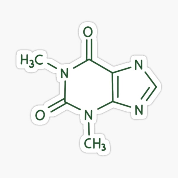 Item preview, Caffeine Chemical Structure designed and sold by smileyface8.