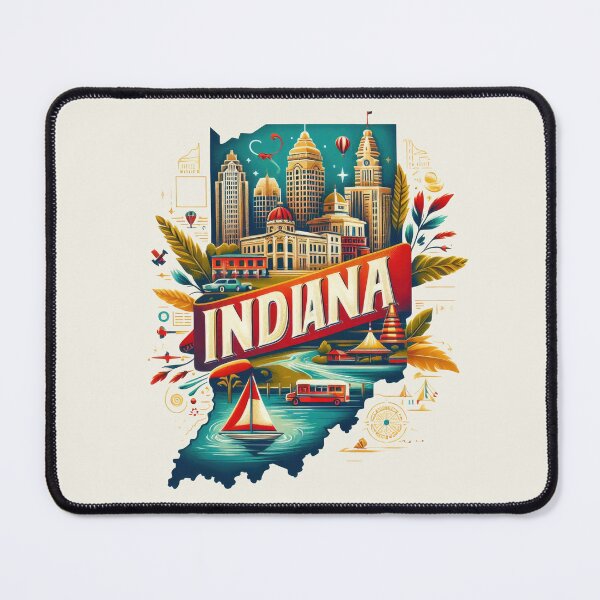 Item preview, INDIANA United States of America, artistic shape designed and sold by Margival.