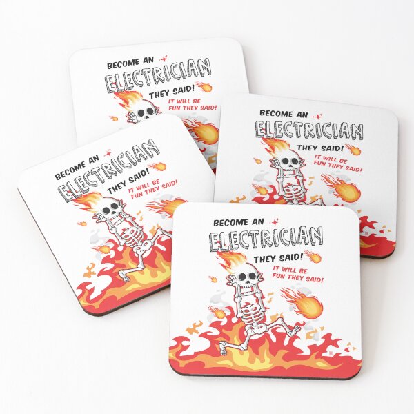 Item preview, Become an Electrician They Said Funny Electrical Technician designed and sold by Uppercase Tees.