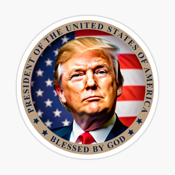 Item preview, Trump 2024 Blessed By God STICKER designed and sold by edcristian2.