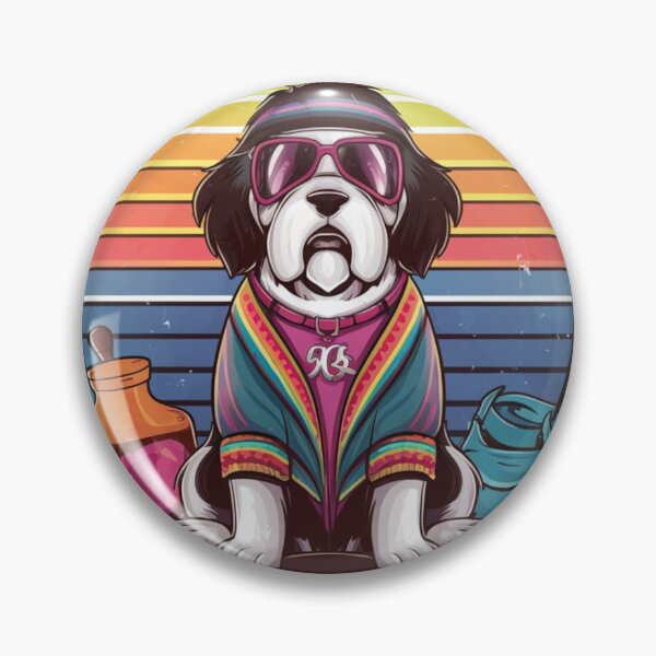 Item preview, Hippie St Bernard Throwback designed and sold by NeatThingLover.