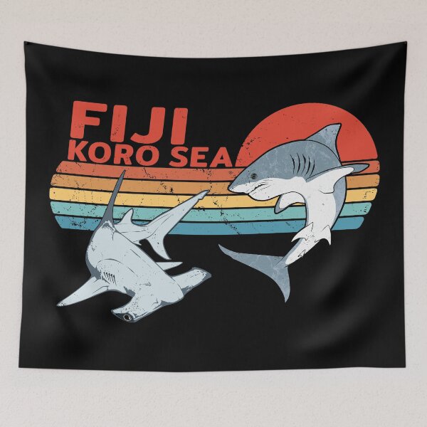 Item preview, Fiji Hammerhead Great White Shark designed and sold by NicGrayGraphic.
