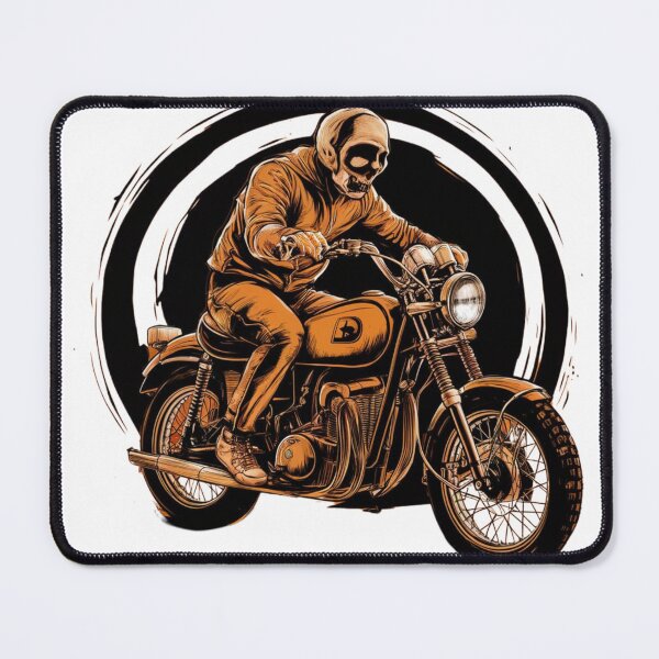 Item preview, Old Motorcycle old man with a motorcycle hallowen style designed and sold by Jessica art.