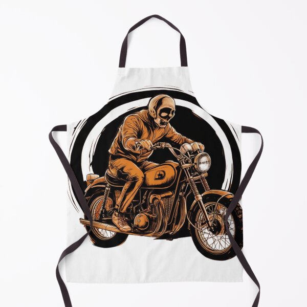 Aperçu de l'œuvre Old Motorcycle old man with a motorcycle hallowen style créée et vendue par Jessica  art.